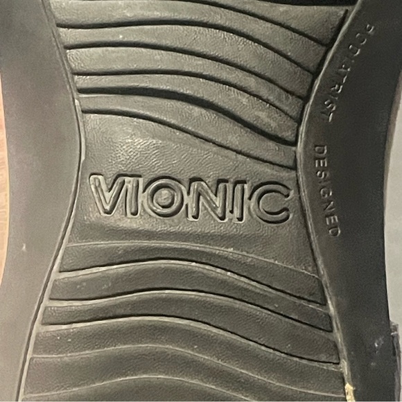 VIONIC ankle strap thong size 8 snakeskin look - Picture 6 of 9